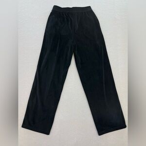 House of Harlow 1960 Black Velvet Wide Leg Sweatpants Size Small